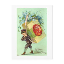Vintage New Year Postcard