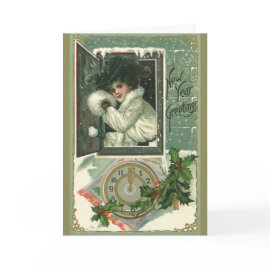 Vintage New Year's card