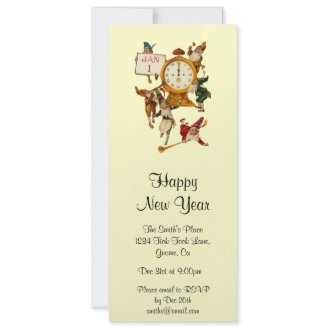 Vintage New Years Eve Invitation