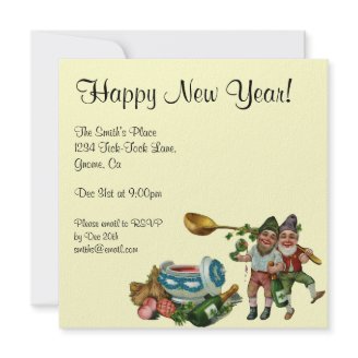 Vintage New Years Eve Invitation