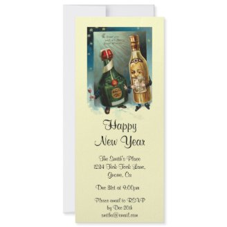 Vintage New Years Eve Invitation