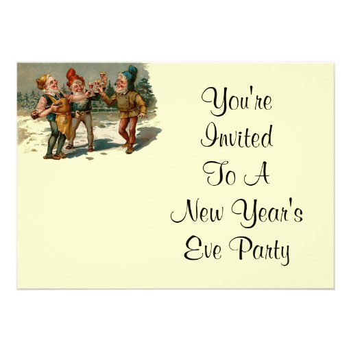 Vintage New Years Eve Invitation