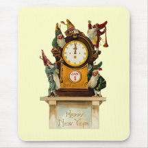 Vintage New Years Eve Mousepad
