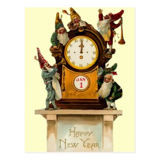 Vintage New Years Eve Postcard