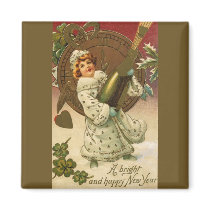 Vintage New Year's magnets
