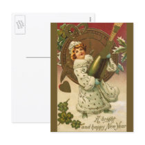 Vintage New Year's postcards