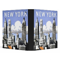 Vintage New York Vinyl Binder