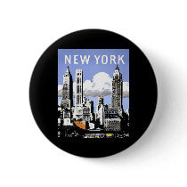 Vintage New York Pinback Buttons