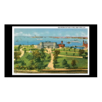 Vintage New York City, Aquarium, Battery Park Business Card Templates