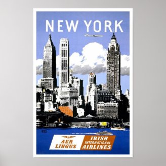 Vintage New York City Travel Poster