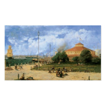 Vintage New York Harbor and Battery, 1885 Business Card Template
