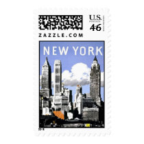 Vintage New York Postage Stamps