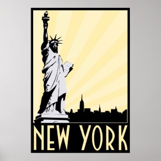 vintage new york poster print