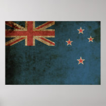 Vintage New Zealand Flag Posters
