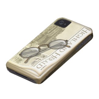 Vintage Newspaper and Spectacles casematecase