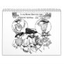 Vintage Newspaper Fashion Illustrations Calendars