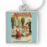 Vintage Nicola Magician Poster Key Chains