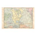 Vintage North America Map Poster posters