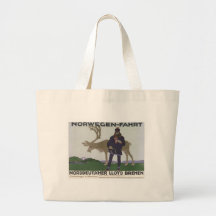 Vintage Norwegen Fahrt Bag