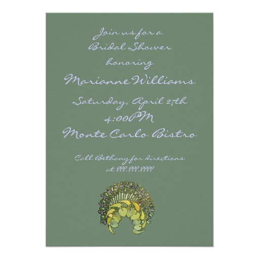 Vintage Nouveau Bridal Shower Invitation