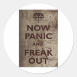 Vintage Now Panic & Freak Out Stickers