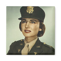 Vintage Nurse Corps Square Magnet