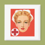 Vintage Nurse Refrigerator Magnets