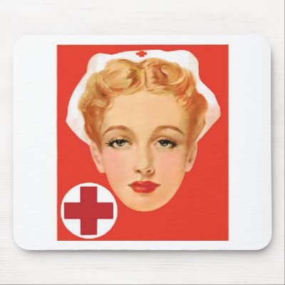 Vintage Nurse Mousepads Zazzle_mousepad