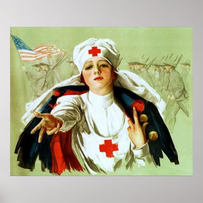 Vintage Nurse Poster ~ World War 1. by VintageVogue