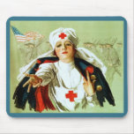 Vintage Nurse Poster ~ World War 1 Mousemats