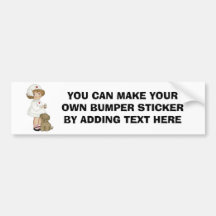 Vintage Nurse With Puppy T-shirts and Gifts Bumper Sticker