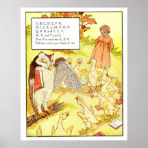 Vintage Nursery Print- ABC