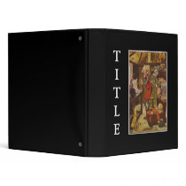 Vintage Nursery Rhyme Illustration Vinyl Binders