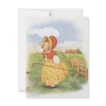 Vintage Nursery Rhymes Baby Shower Invitation