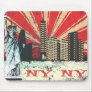 Vintage NY in Red Mouse Pads Vintage NY in Red Mouse Pads