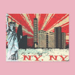 Vintage NY in Red postcards