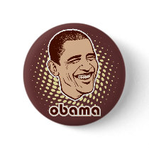 Vintage Obama Button by HarryTerry Vintage Obama Button