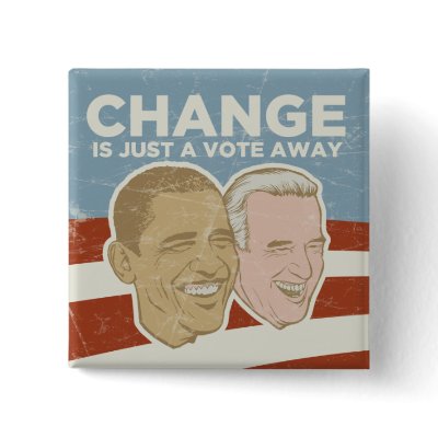 Vintage Obama Campaign Button by HarryTerry