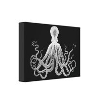 Vintage Octopus Canvas Prints