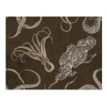 Vintage Octopus Save the date! postcard postcards