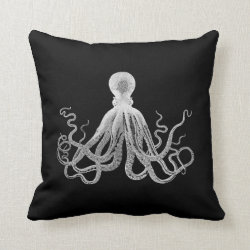Vintage Octopus Throw Pillows