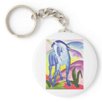 Vintage Oil On Canvas Horse From 1911 Key Chain