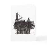 Vintage Oil Rig Greeting Cards
