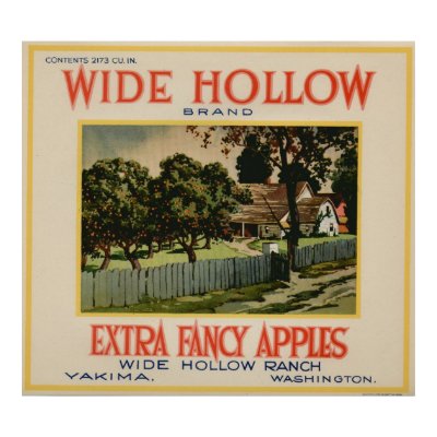 Vintage Old Apple Fruit Crate Labels Poster by inquester