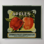 Vintage Old Apple Fruit Crate Labels Print