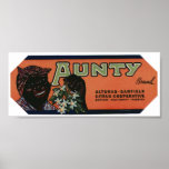 Vintage Old Citrus Fruit Crate Labels posters