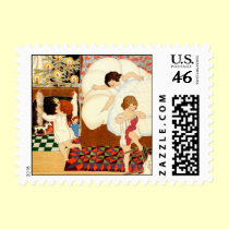 Vintage old fashioned Christmas morning! stamps