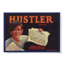 Vintage Old Hustler Pears Fruit Crate Labels posters