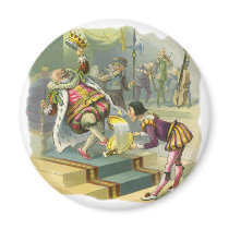 Vintage Old Kind Cole Nursery Rhyme Magnet