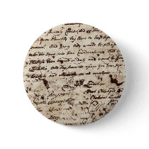 Vintage Old letter Button